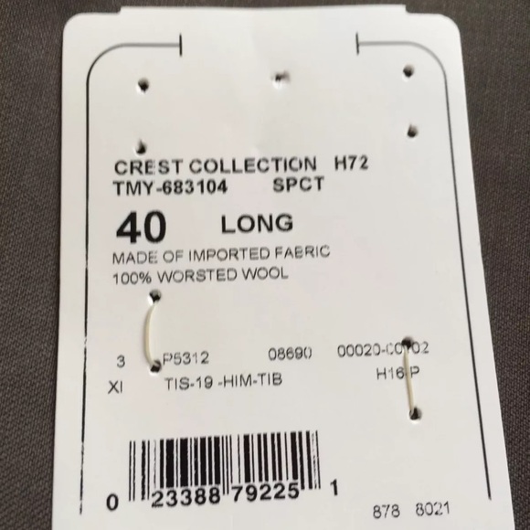 NWT Tommy Hilfiger Wool Blazer Jacket Sz 40L - Picture 5 of 7